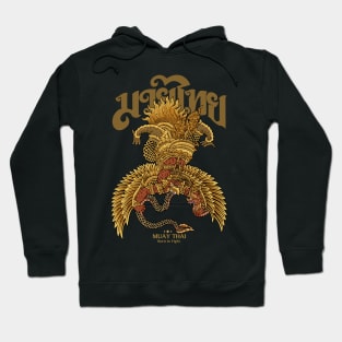 Muay Thai Tattoo Garuda and Serpent Hoodie